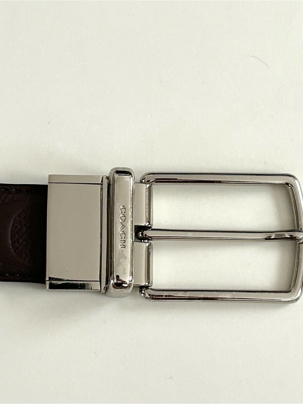 Coach Reversible Belt - Size 38 - Embossed Logo - Mens - Picture 2 of 10
